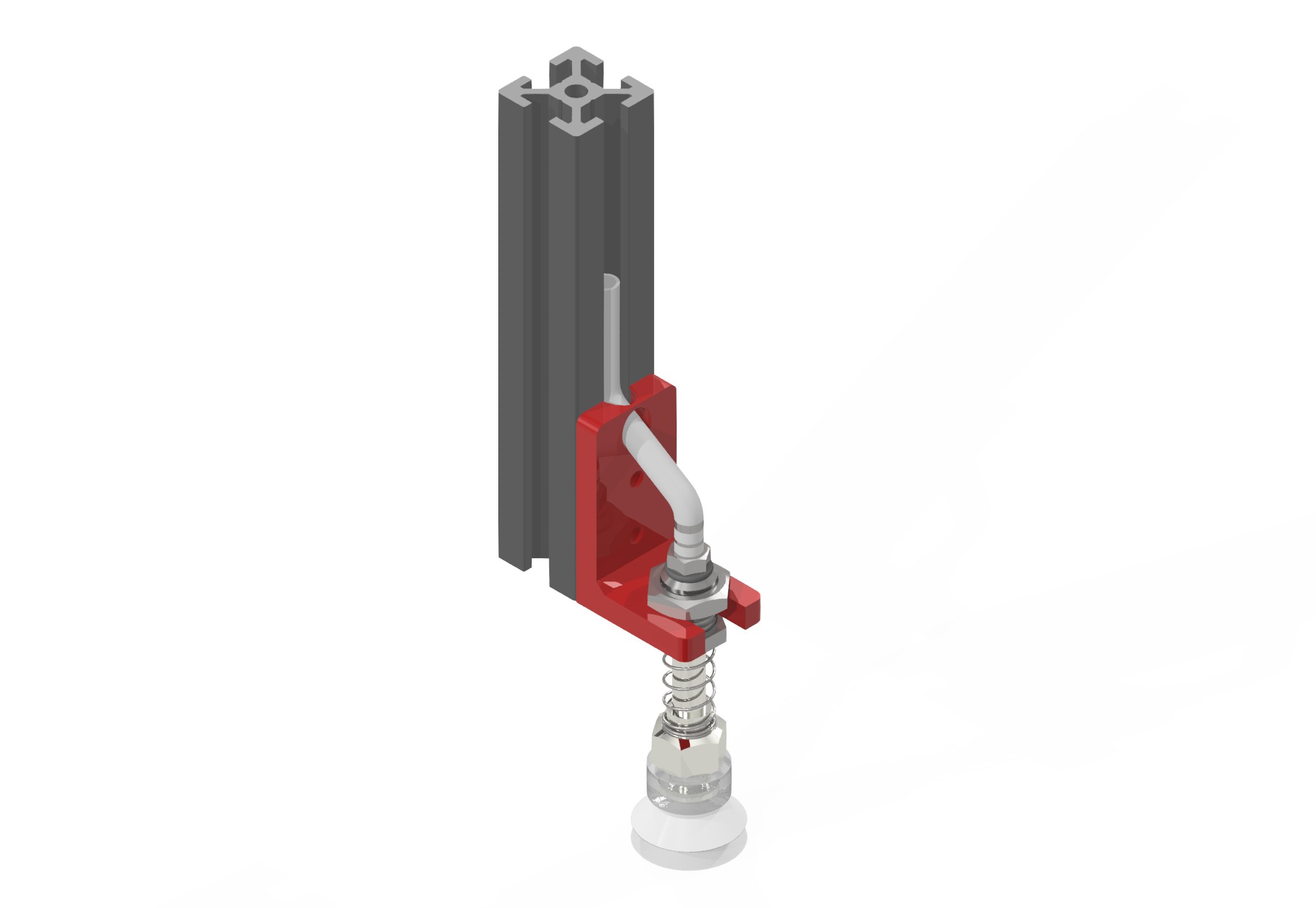 locking system for pneumatic suction cup