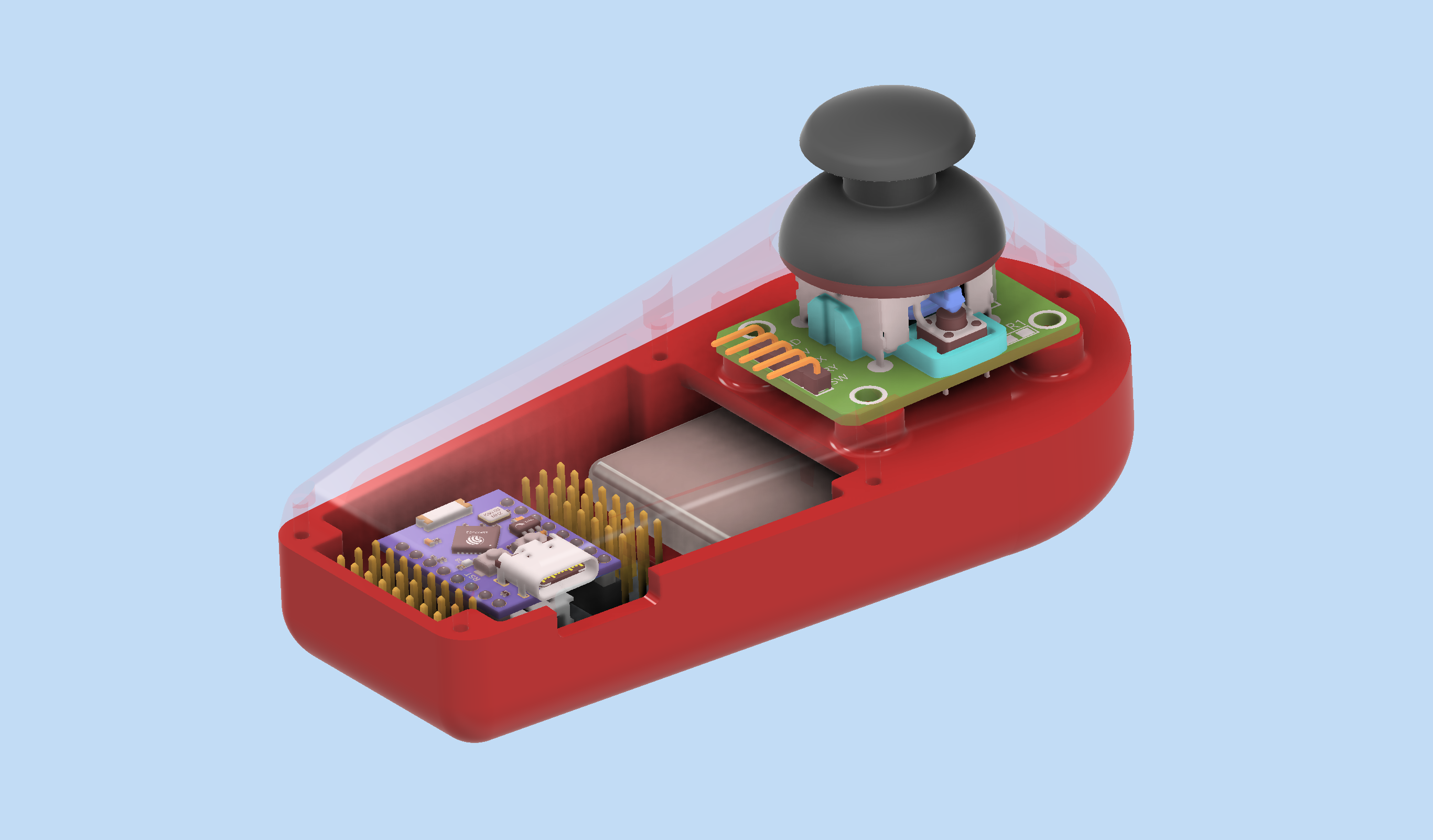 mini esp32 and ky 023 wifi controller v 1 0