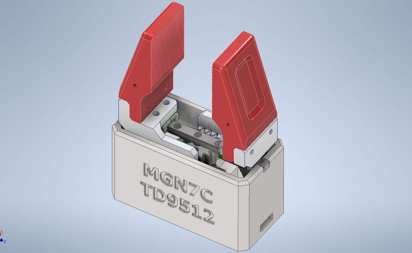 parallel finger robotic gripper td9512 mgn7c